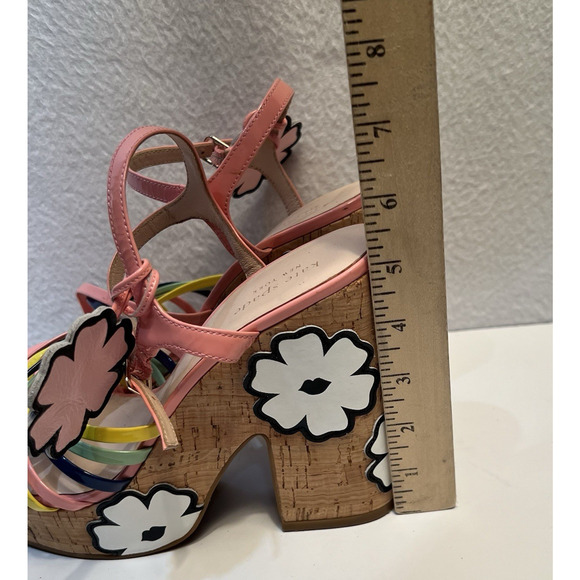 Kate Spade New York Sandals Size 9 Gerry Platform Y2K Shoes Floral Multicolor - Picture 10 of 16
